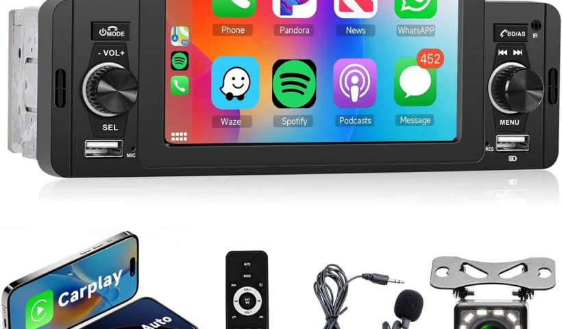 Test de l'autoradio 1 Din Apple Carplay : technologie et connectivité au top