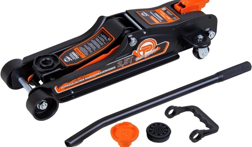 Test du cric Georges hydraulique pour voiture 2, 5 tonnes