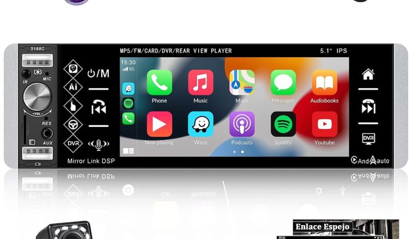 Test : autoradio Camecho Carplay 1 Din 5 pouces