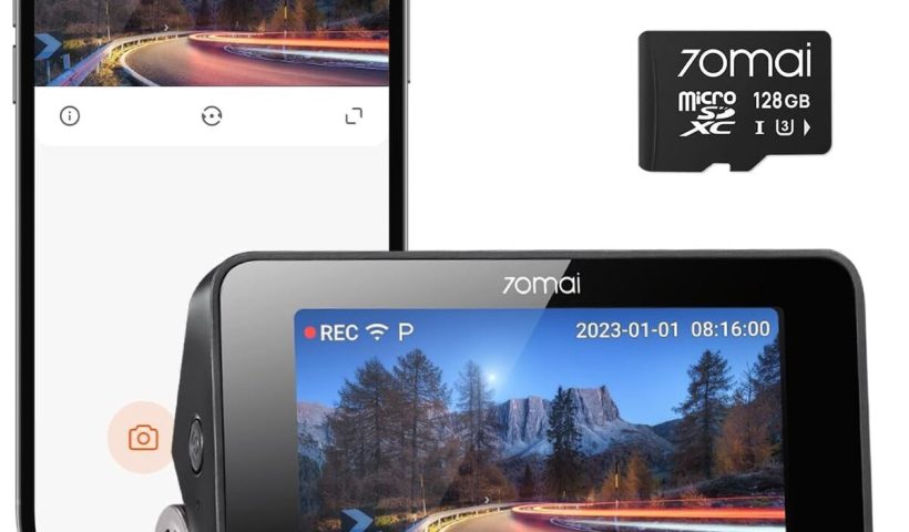 Test de la dash cam 4K A810 par 70mai : performance et innovation