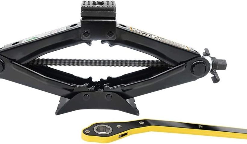 Test du cric à pantographe 1 t à cliquet