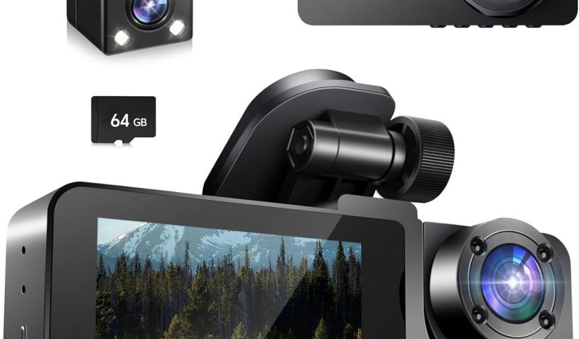 Test : dashcam 1080P avant-arrière, grand angle 170° et plus