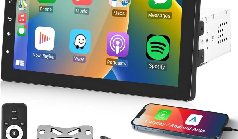 Test de l'autoradio 1 Din Carplay Android Auto 9 pouces avec caméra de recul