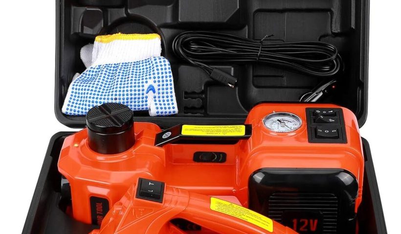 Test du cric électrique 12V 5T avec boulonneuse