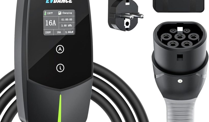 Test : evdance chargeur voiture électrique 3.68KW portable et étanche