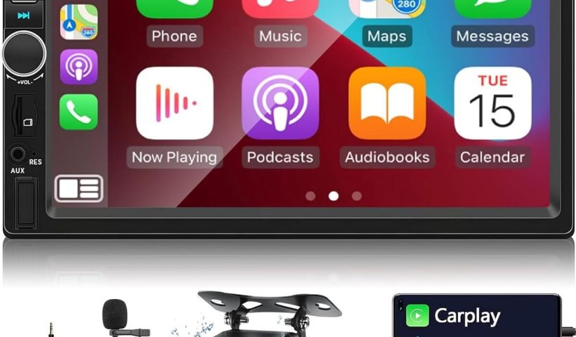 Test de l'autoradio Apple Carplay et Android Auto : écran tactile HD 7 pouces avec Bluetooth et caméra arrière