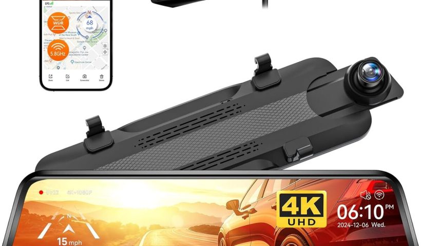 Test de la dashcam rétroviseur Wolfbox G930 4K UHD : performance et innovation