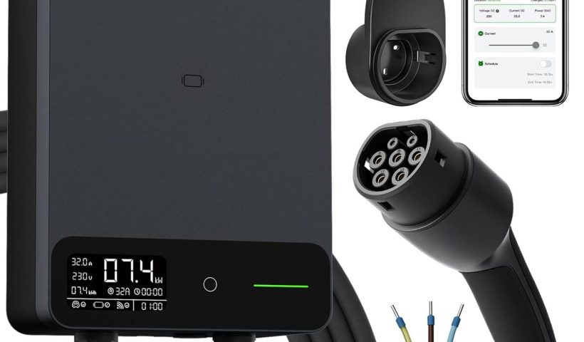 Test : borne de recharge dé Borne 7kW pour véhicules électriques