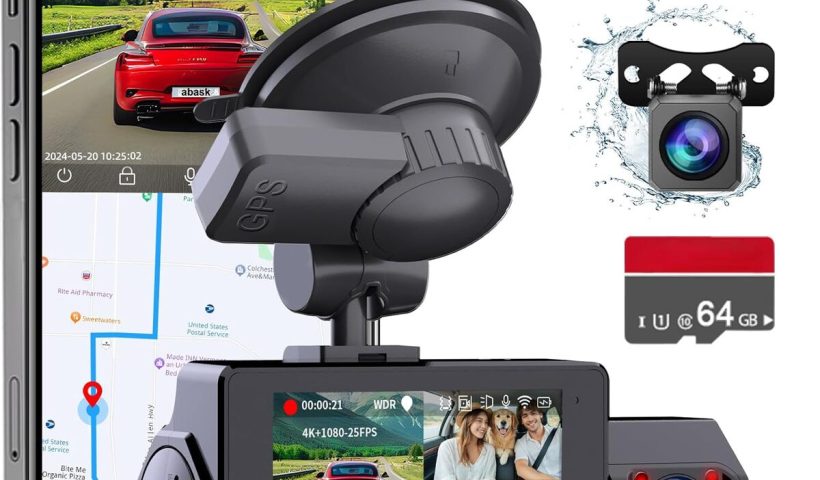 Test : dashcam abask 4K triple vision