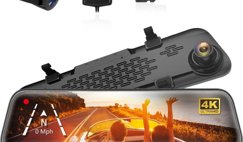 Test de la dashcam WOLFBOX G840S : rétroviseur 4K 12" et ses fonctionnalités