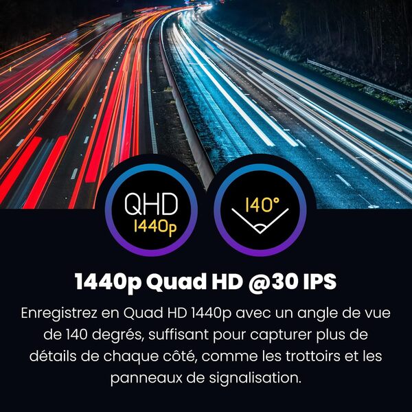 Nextbase 422GW Dashcam Avant/arrière Full Quad HD 1440p/30 fps, caméra embarquée WiFi, Bluetooth, GPS, Alexa intégrée, Vision de Nuit, stationnement Intelligent, Enregistrement à 280°