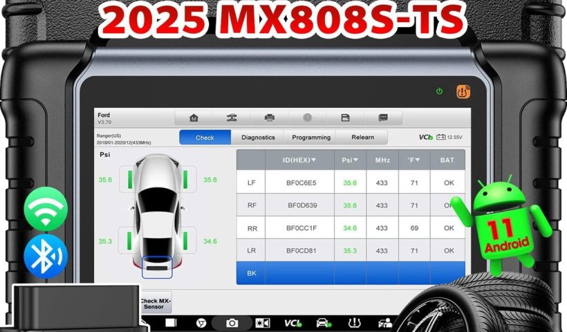 Test Autel MaxiCheck MX808S-TS : l'outil TPMS de pointe en 2025