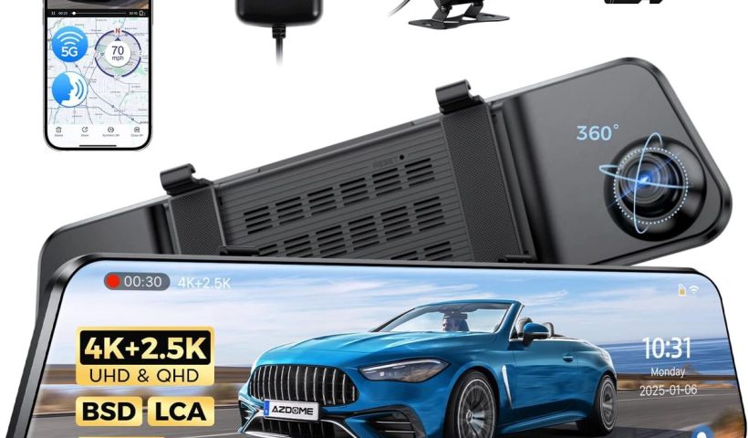 Test AZDOME : caméra de tableau de bord 4K avec super vision nocturne et GPS