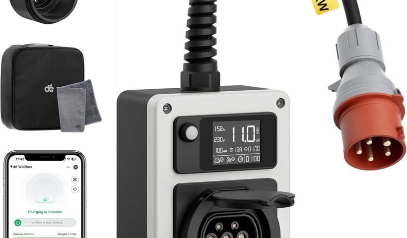 Test : bornede recharge dé 11 kW avec carte RFID pour véhicules électriques