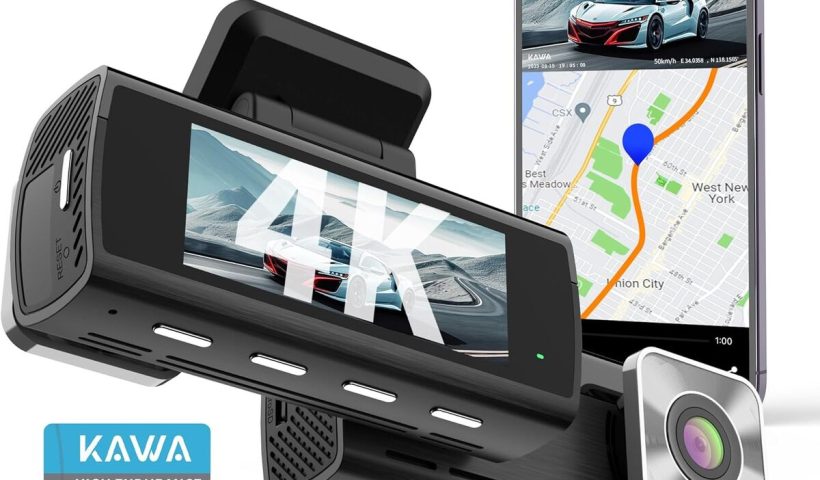 Test de la caméra de tableau de bord KAWA 4K double vision nocturne