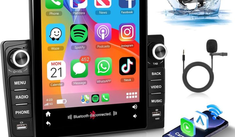 Test de l'autoradio Hodozzy 9, 5 pouces : écran vertical et carplay sans fil