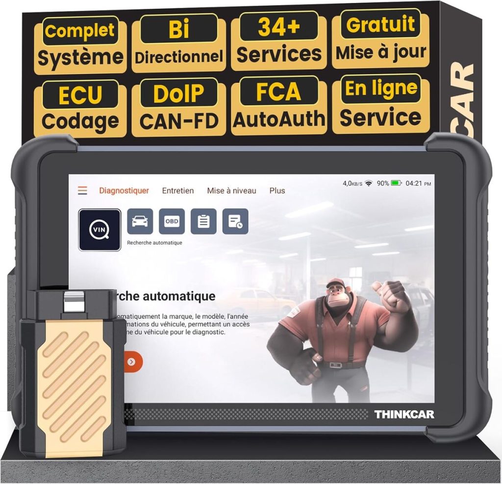 Testautocomplete Test THINKCAR TK689BT : valise diagnostic auto complète