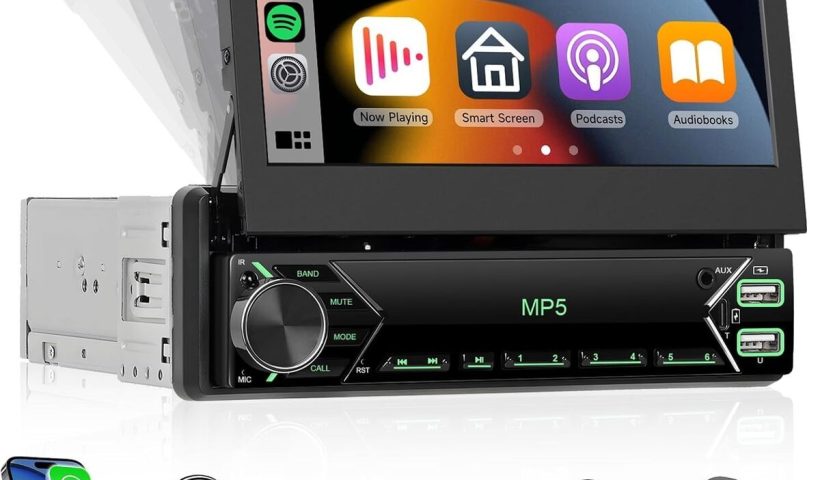 Test autoradio Hodozzy 1 DIN : écran tactile 7 pouces avec Carplay sans fil