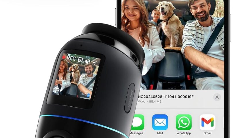 Test de la 70mai Omni : dashcam 4K avec rotation 360° et GPS