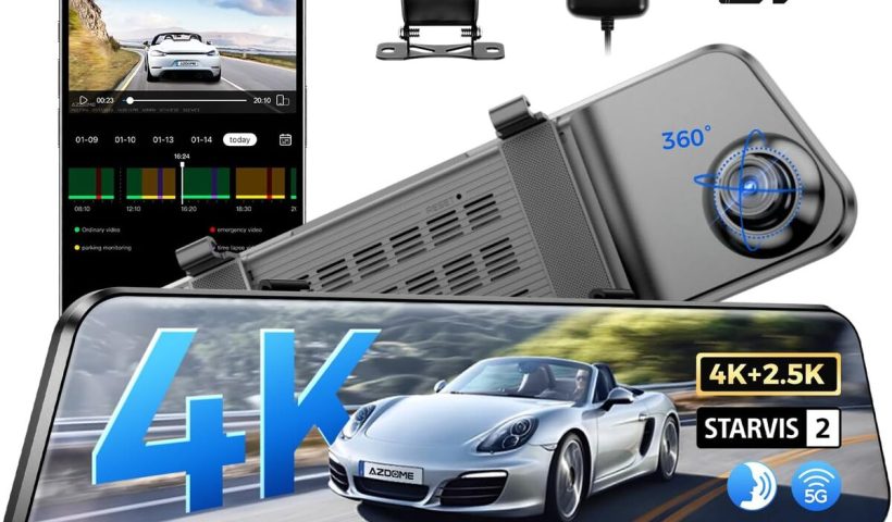 Test de la dashcam AZDOME PG17 Pro : performance 4K et connectivité 5GHz