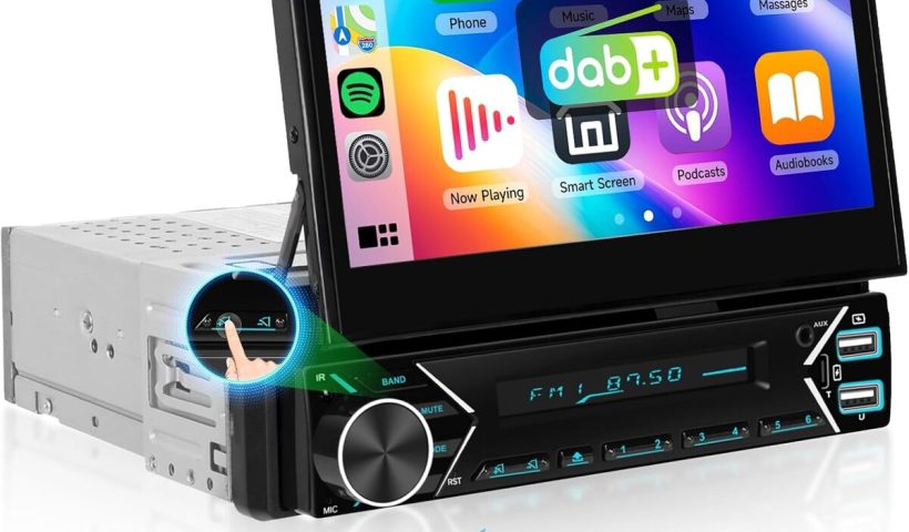 Test de l'autoradio Dab 1 DIN avec écran rétractable