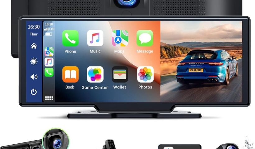 Test de l'autoradio Lamtto 9, 26 pouces avec dashcam et CarPlay sans fil