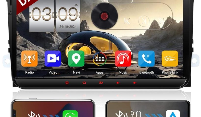 Test de l'autoradio QIIKEN 2 Din pour VW avec écran tactile 9