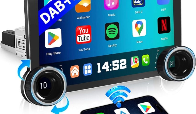 Test de l'autoradio URVOLAX Android 13 : écran tactile et Apple CarPlay