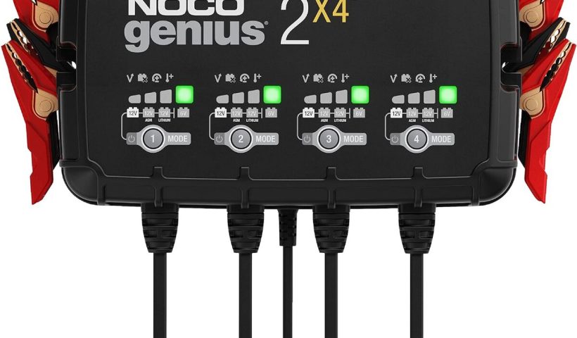 Test du chargeur de batterie NOCO GENIUS2X4 8A pour auto et moto