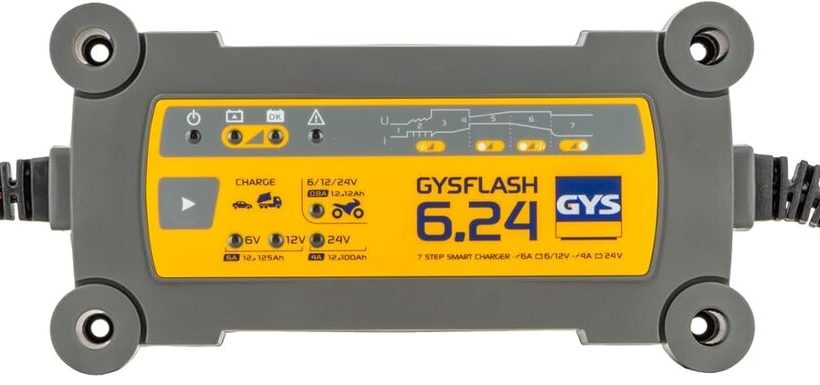 Test du chargeur GYS GYSFLASH 6.24 argent : performance et efficacité