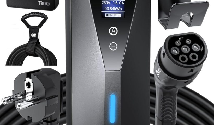 Test du chargeur Tera EV portable 3, 68kW type 2