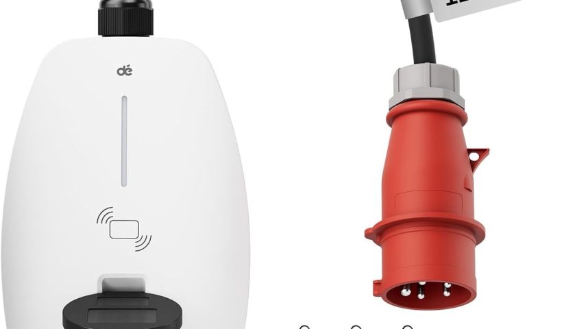 Test du chargeur voiture électrique 11 kW 16 A triphasé AC Type 2 avec carte RFID