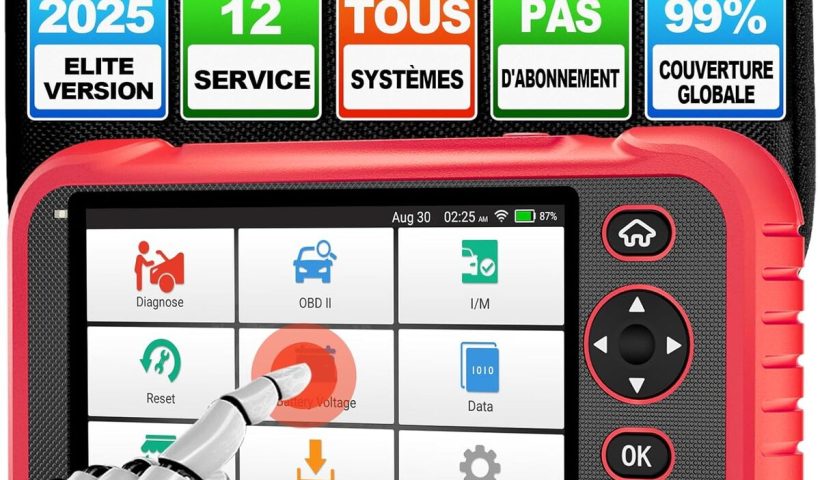 Test du scanner auto Launch CRP129E : diagnostics multimarques et mises à jour à vie