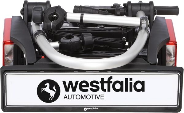 Westfalia Porte-vélos BC 60 pour Attelages | pour 2 Vélos | Adapté aux Vélos Électriques | Pliable