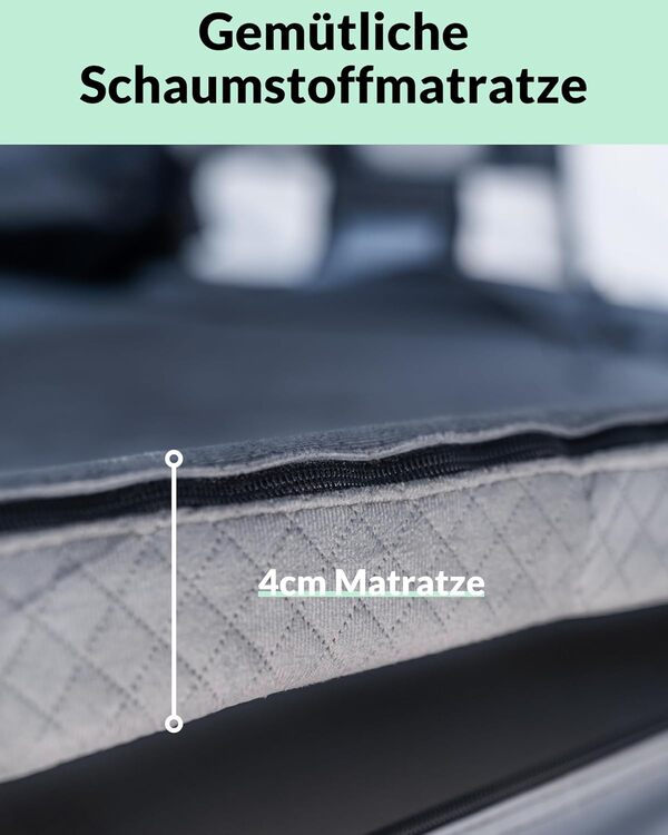 Tente de Toit Owen I Couleur Grise I pour Camping et Voyage I Version Two + I sans Pre-Tente I avec échelle I Robuste et Durable I Installation Facile