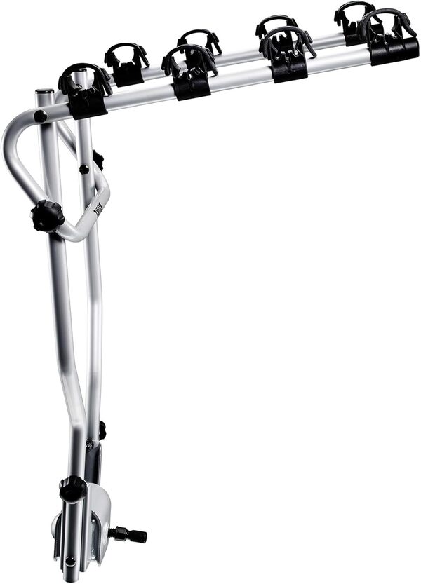 Thule HangOn 4, Porte-vélos de base sur boule d'attelage basculable et facile à utiliser (pour 4 vélos), Noir, 47 x 64 cm