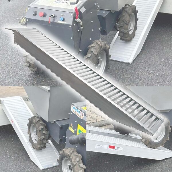 Wiltec Rampe de Chargement 1610 x 305 mm – capacité de Charge Max. 2025 kg – Profil à Barres – en Aluminium – Rampe d'accès Utilitaire Moto ATV Quad remorque