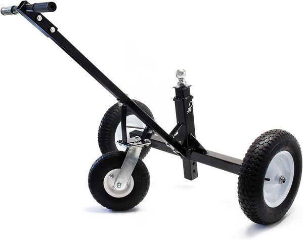 WilTec Déplace remorque & Caravane Vans 3 Roues 500kg 50mm avec Boule d’attelage réglable Aide à la manœuvre Accessoire Véhicule