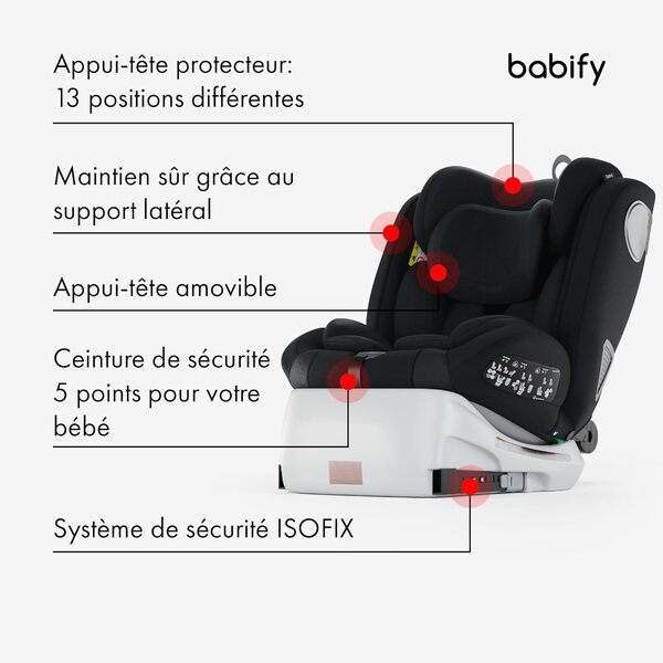 Star Ibaby Siege Auto Bebe 0 à 36kg, Siege Auto Isofix Groupe 0 1 2 3, Siège Auto Bébé et Enfants de 0 à 12 Ans, Sièges Auto Pivotant 360, Ergonomique, Rehausseur Voiture Enfant, Siege Bebe de Voyage