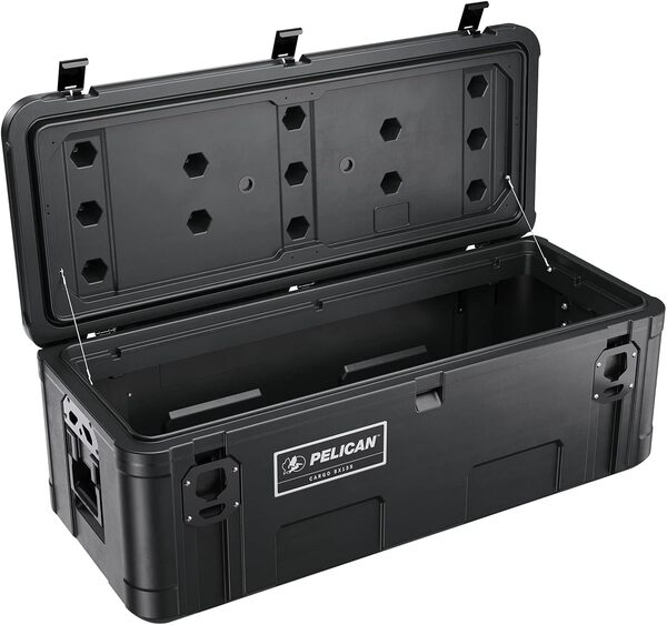 Pelican Cargo Case BX135 - Boîte à Outils pour Camion, Coffre de Toit et lit de Camion, Housse Overland, boîte de Rangement étanche pour extérieur (Noir) - Cargo