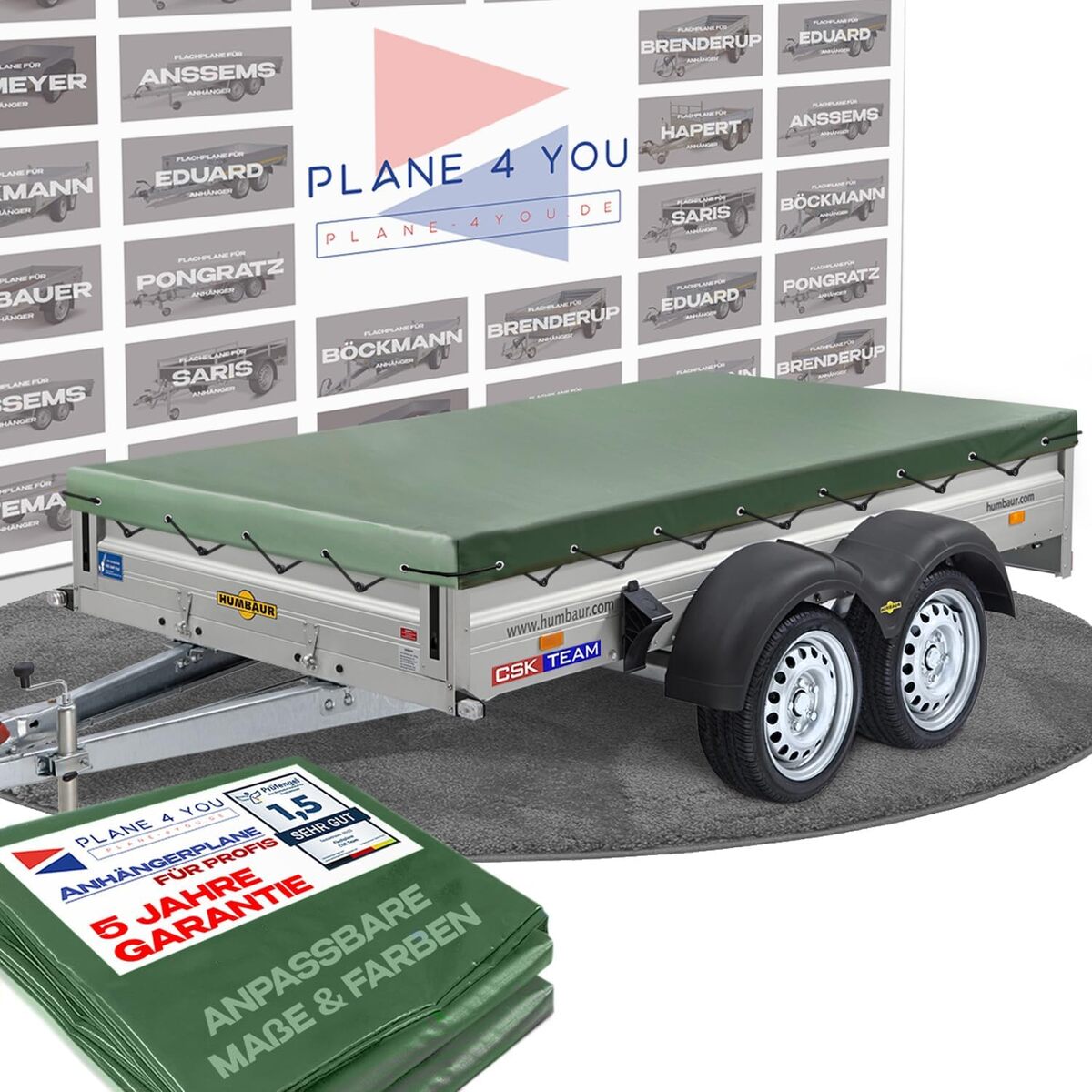 Test de la bâche de remorque Humbaur : qualité supérieure et camouflage