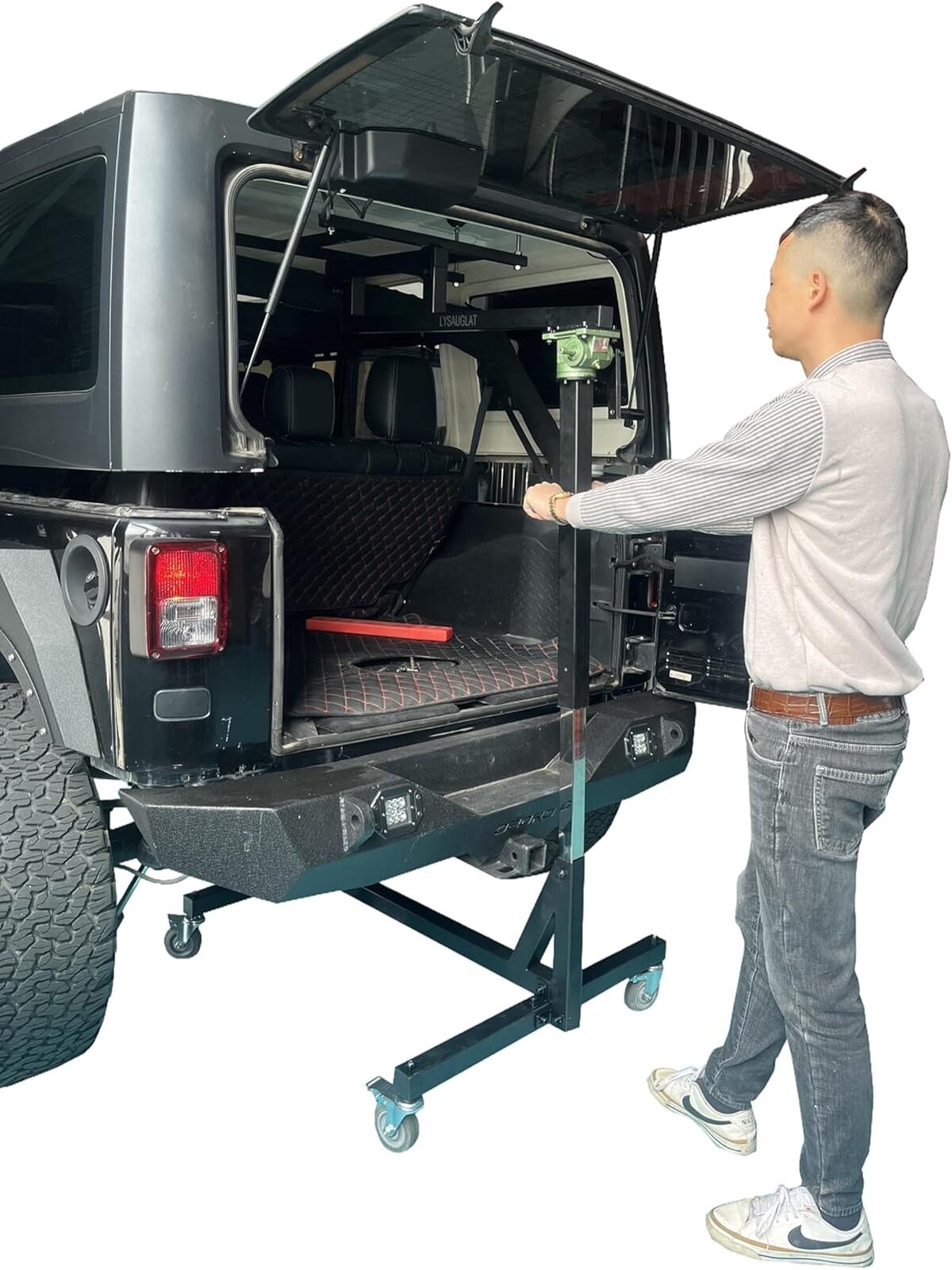 Test du palan de toit Jeep pour Wrangler : robustesse et sécurité