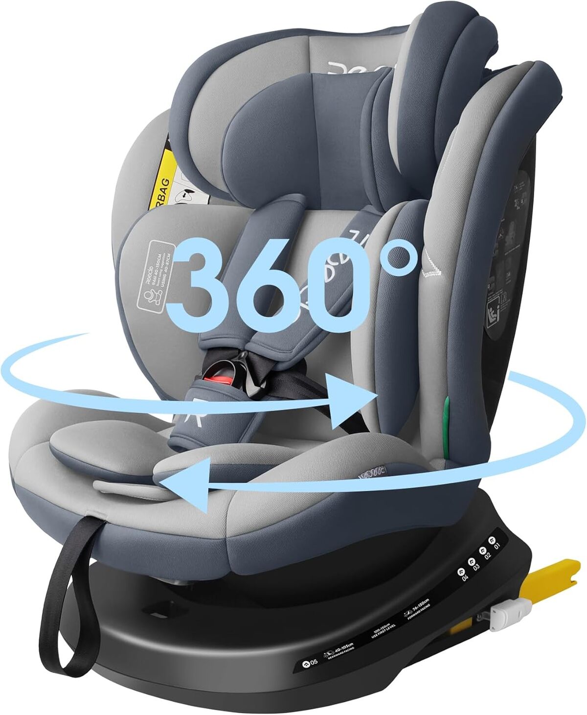 Test du siège auto Reecle i-Size 360° pivotant ISOFIX