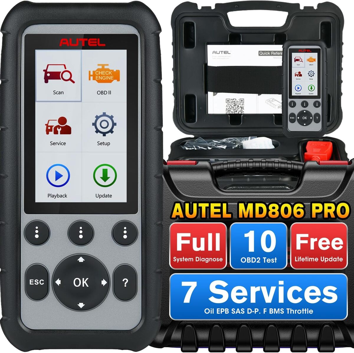 Test outil diagnostic Autel MaxiDiag MD806 Pro : performance véhicule optimale