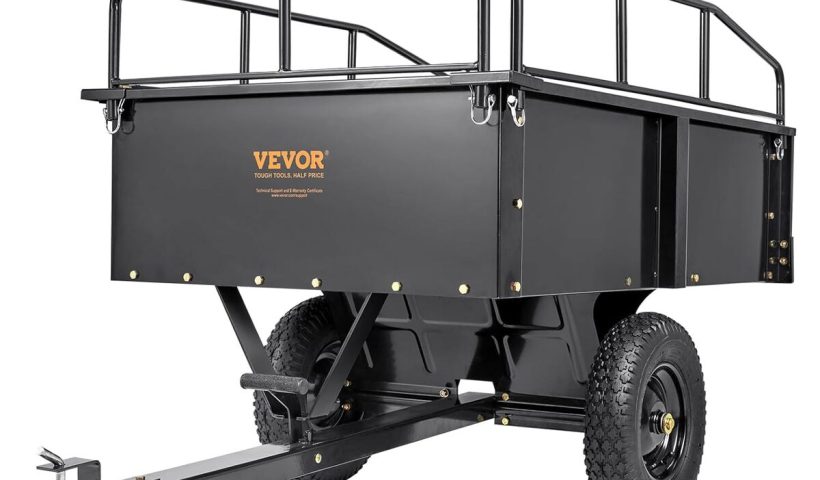 Test : remorque à benne basculante VEVOR, capacité 340 kg