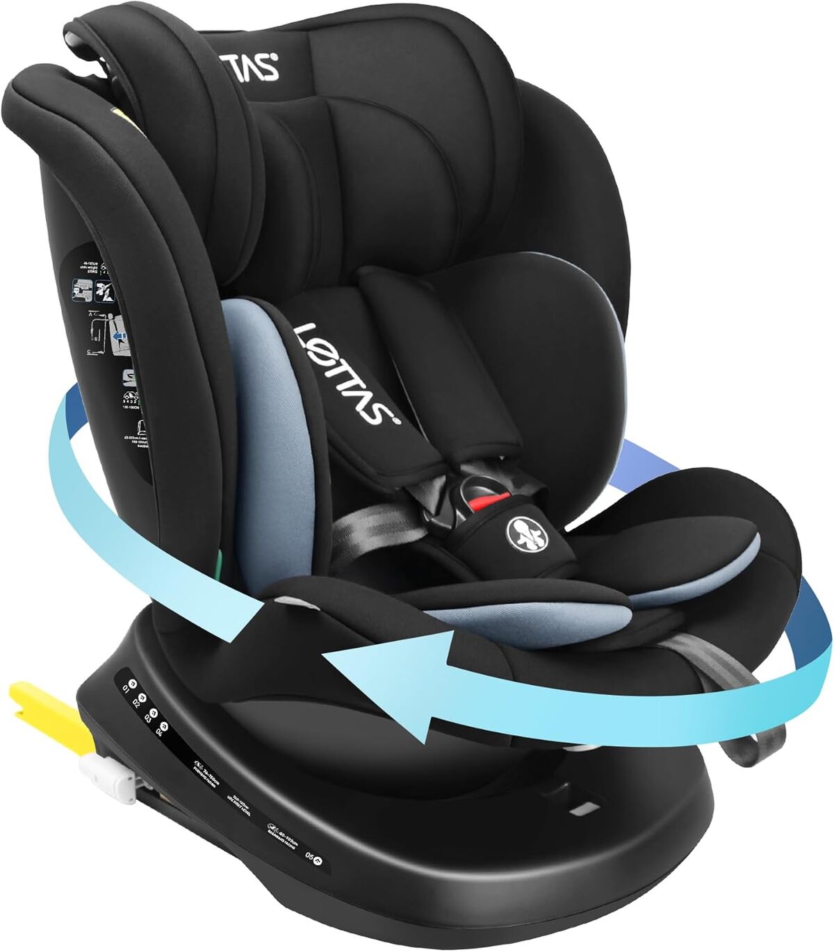 Test : siège auto pivotant LETTAS i-Size Isofix 360°