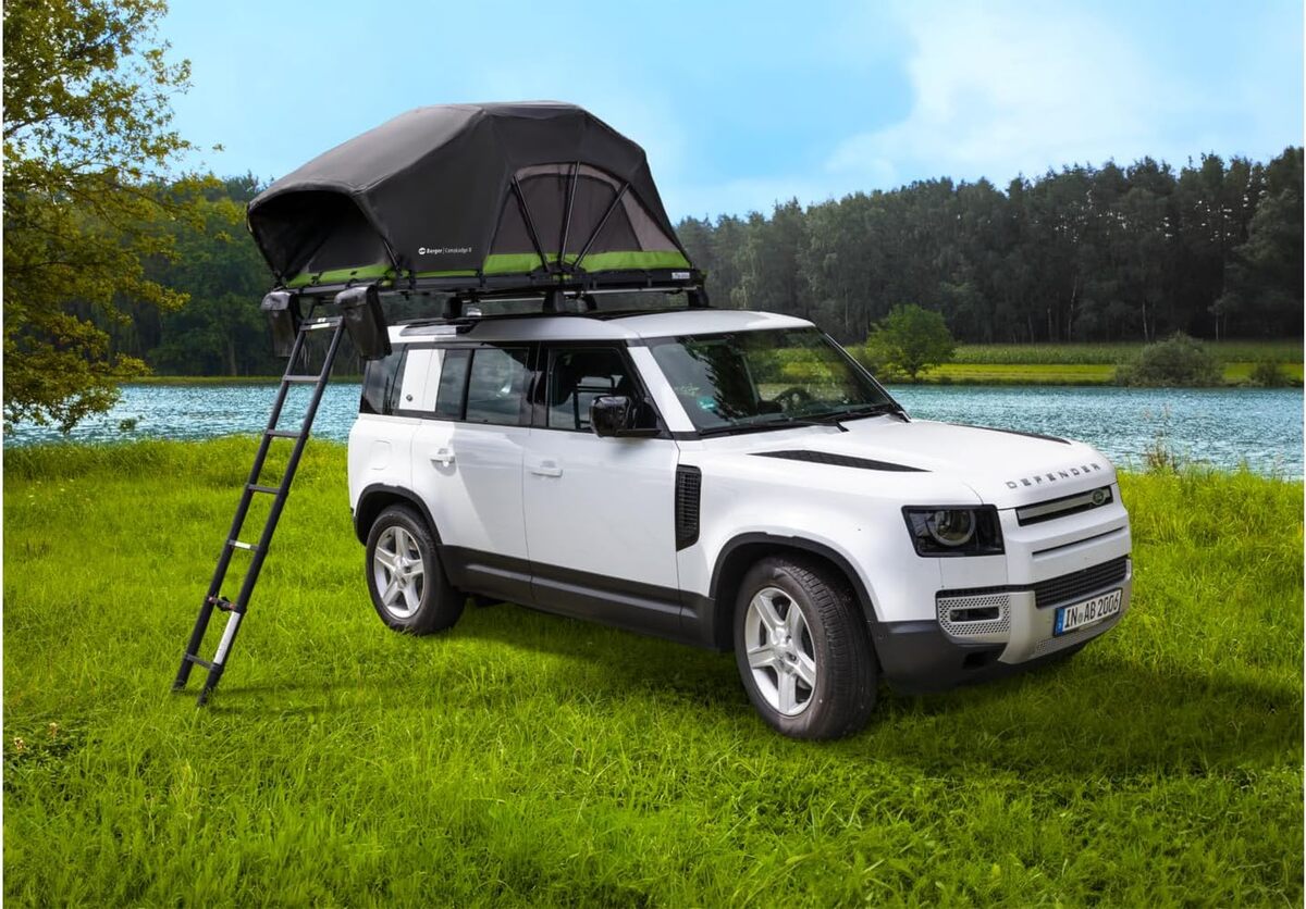 Test : tente de toit BERGER CampLodge avec lumières LED et étanchéité toutes saisons