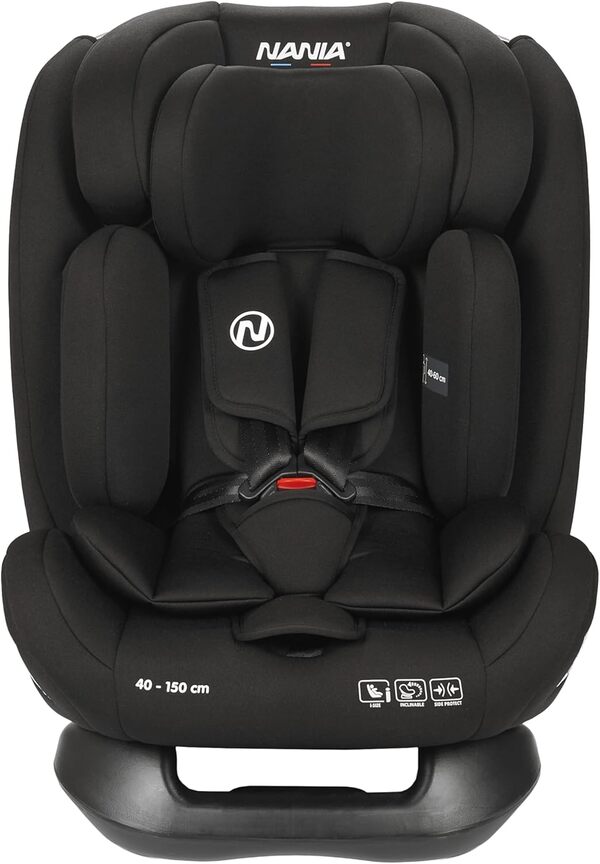 Siège auto enfant évolutif Nania I-size 40-150 cm-gr 0+/1/2/3 (0-36kg)-Evolutif naissance jusqu'à 12 ans environ - Fixations ceinture de sécurité