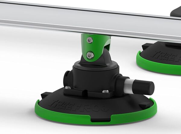 Treefrog Barres de toit à ventouse pour voitures, noir et blanc