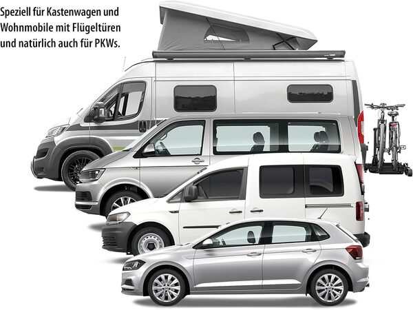 Eufab - Porte-vélos 2 Vélos Plateforme Sd260 Black Eufab Spécial Portes Battantes Fourgon